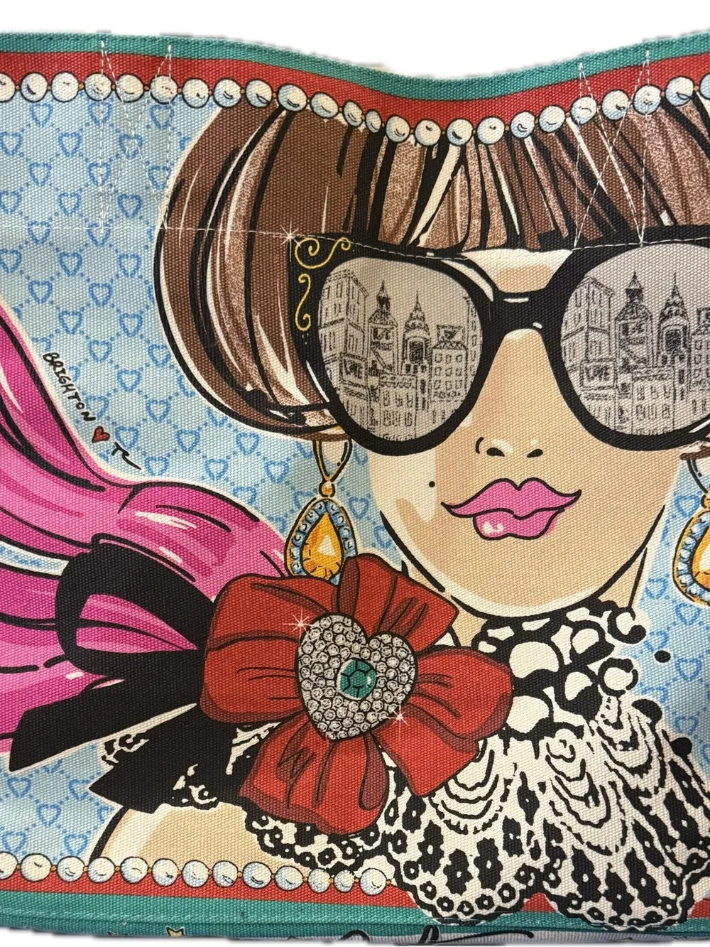 Brighton LOVE sparkle & shine canvas tote - Picture 2 of 9